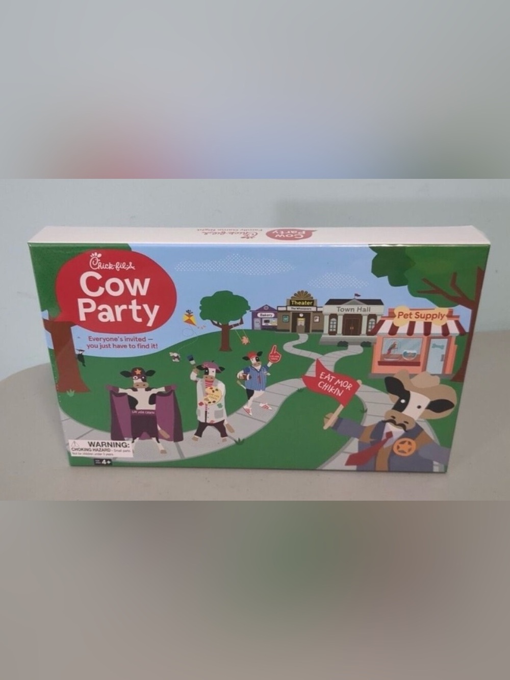New Sealed Chick Fil A 2023 Cow Party Sealed Board Game